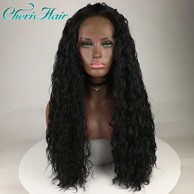 Lace Frontal Wig Curly 24 Inch Black Color Synthetic Hair For Women Long Wig With Lace Frontal
Lace Frontal Wig Curly 24 Inch Black Color Synthetic Hair For Women Long Wig With Lace Frontal