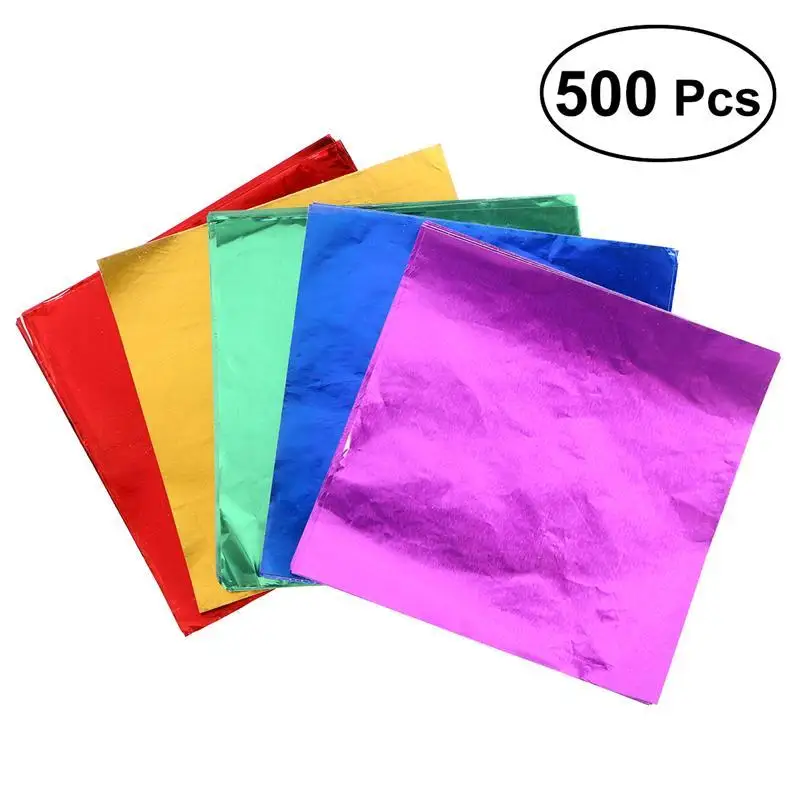 5 Packs Food-Grade Aluminium Foil Paper Smooth Surface Wrapping Paper for Packaging Chocolate Candy Gift Package
5 Packs Food-Grade Aluminium Foil Paper Smooth Surface Wrapping Paper for Packaging Chocolate Candy Gift Package