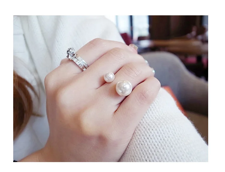 2018 New Arrivals Hot Fashion women's Ring Street Shoot Accessories Imitation Pearl Size Adjustable Ring Opening Women Jewelry
2018 New Arrivals Hot Fashion women's Ring Street Shoot Accessories Imitation Pearl Size Adjustable Ring Opening Women Jewelry