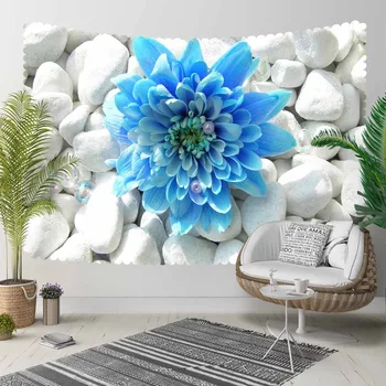 Else Gray White Pebble Stones on Blue Big Flowers 3D Print Decorative Hippi Bohemian Wall Hanging Landscape Tapestry Wall Art
Else Gray White Pebble Stones on Blue Big Flowers 3D Print Decorative Hippi Bohemian Wall Hanging Landscape Tapestry Wall Art