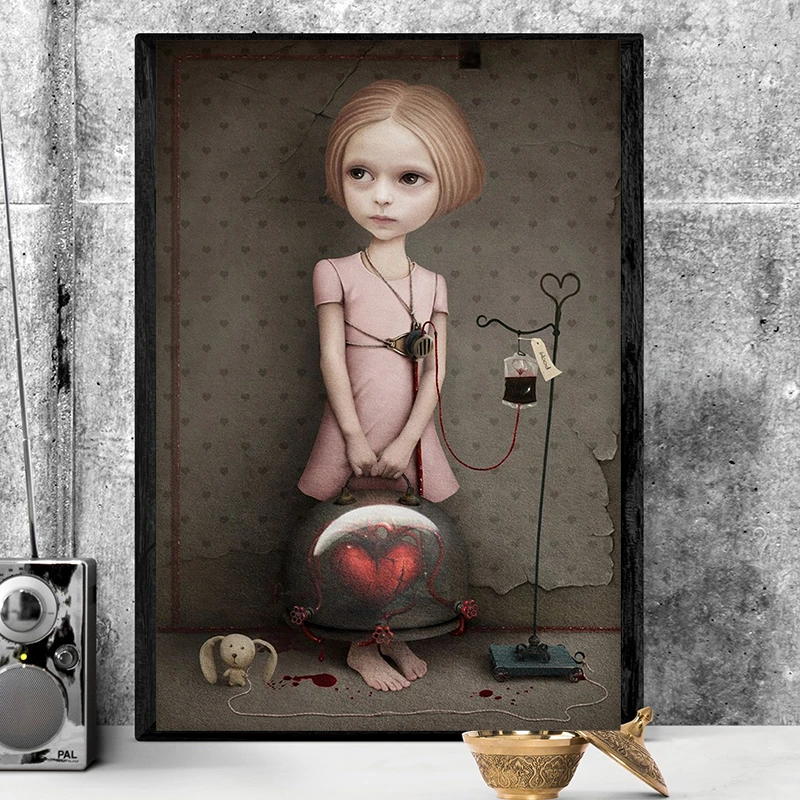 The Girl enters blood By Mark Ryden Poster Abstract Print Decorative Picture for Living Room Home Decoration
The Girl enters blood By Mark Ryden Poster Abstract Print Decorative Picture for Living Room Home Decoration