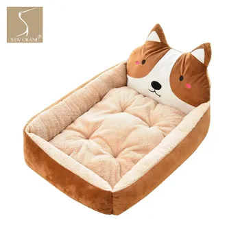 SewCrane Plush Suede Cute Animal Face Comfortable Dog Bed Puppy Cat Sleeping Basket with Removable Pillow
SewCrane Plush Suede Cute Animal Face Comfortable Dog Bed Puppy Cat Sleeping Basket with Removable Pillow