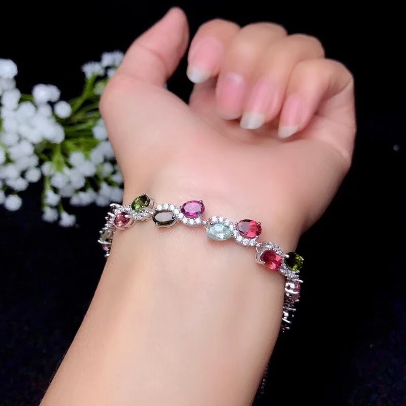 KJJEAXCMY Boutique Jewelry 925 Silver-inlaid Natural Tourmaline Woman's Large Bracelet Support Detection
KJJEAXCMY Boutique Jewelry 925 Silver-inlaid Natural Tourmaline Woman's Large Bracelet Support Detection