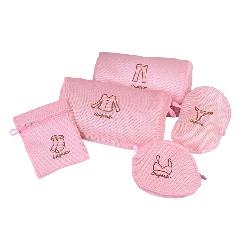 Pink Polyester Laundry Bag Washing Bag Washing Machine Cleaning Bag Underwear Washing Bag Five-piece Set
Pink Polyester Laundry Bag Washing Bag Washing Machine Cleaning Bag Underwear Washing Bag Five-piece Set