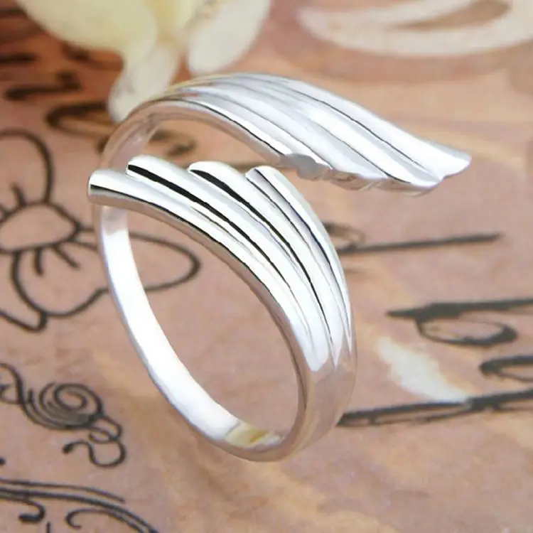 Exquisite Silver Plated Angel Wing Ring Fashion Jewelry for Women Best Gifts Adjustable Ring
Exquisite Silver Plated Angel Wing Ring Fashion Jewelry for Women Best Gifts Adjustable Ring