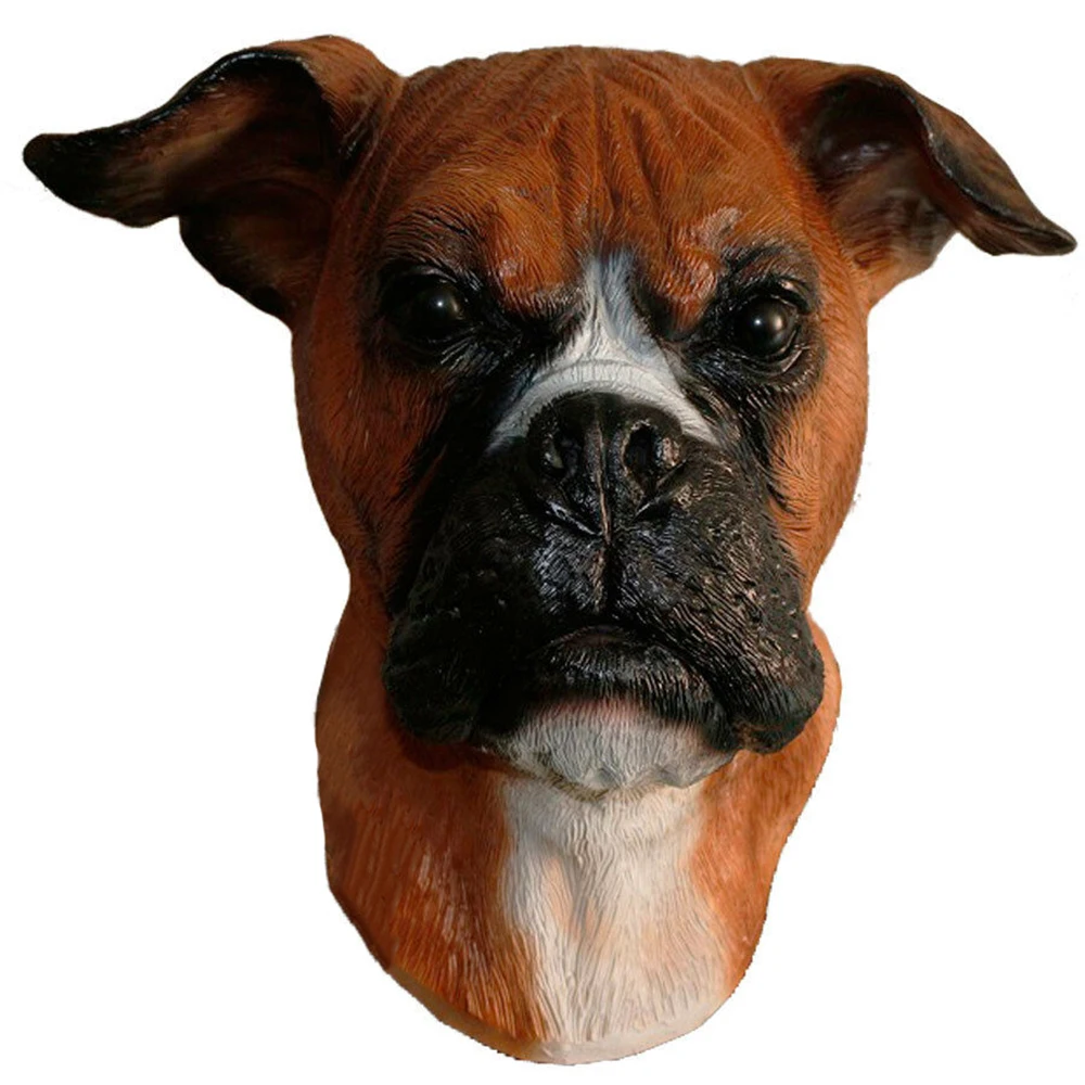Realistic Latex Boxer Dog Animal Head Mask Halloween Hen Stag Props Fancy Dress Costumes
Realistic Latex Boxer Dog Animal Head Mask Halloween Hen Stag Props Fancy Dress Costumes