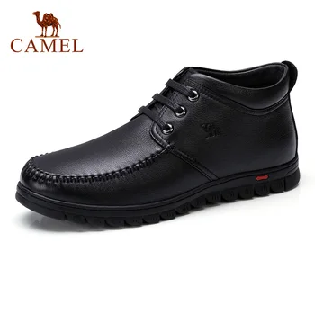 CAMEL Quality Men 'Boots Business Genuine Leather Boots Ankle High-top Cotton Snow Boots With Full Fur Lining Father Shoes
CAMEL Quality Men 'Boots Business Genuine Leather Boots Ankle High-top Cotton Snow Boots With Full Fur Lining Father Shoes