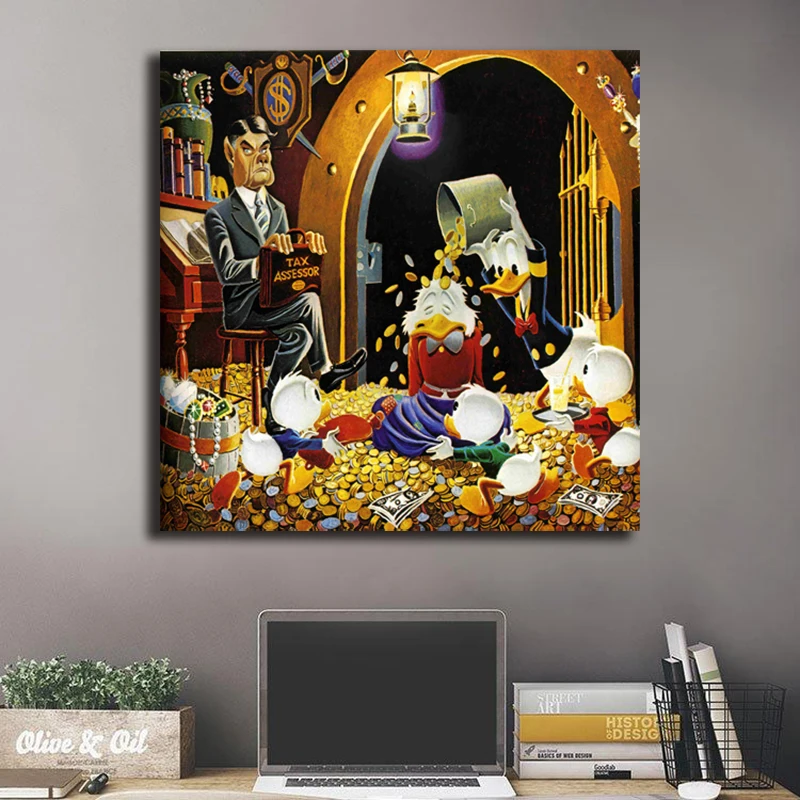Carl Barks Pissed Off Sad Scrooges McDuckes Jewelry Poster Painting on Canvas Bedroom Wall Art Decoration Pictures Home Decor
Carl Barks Pissed Off Sad Scrooges McDuckes Jewelry Poster Painting on Canvas Bedroom Wall Art Decoration Pictures Home Decor