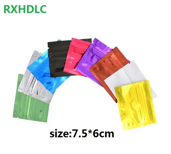 7.5*6cm Multicolor Zipper Top Aluminum Foil Resealable Valve Pack Zip lock Bags Food Grocery Storage Party Gift Package Pouches 
7.5*6cm Multicolor Zipper Top Aluminum Foil Resealable Valve Pack Zip lock Bags Food Grocery Storage Party Gift Package Pouches