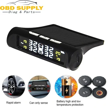 Solar Power Car TPMS Tire Pressure Monitoring System Intelligent Wireless LED Display 4 External Sensor with gift car charger
Solar Power Car TPMS Tire Pressure Monitoring System Intelligent Wireless LED Display 4 External Sensor with gift car charger