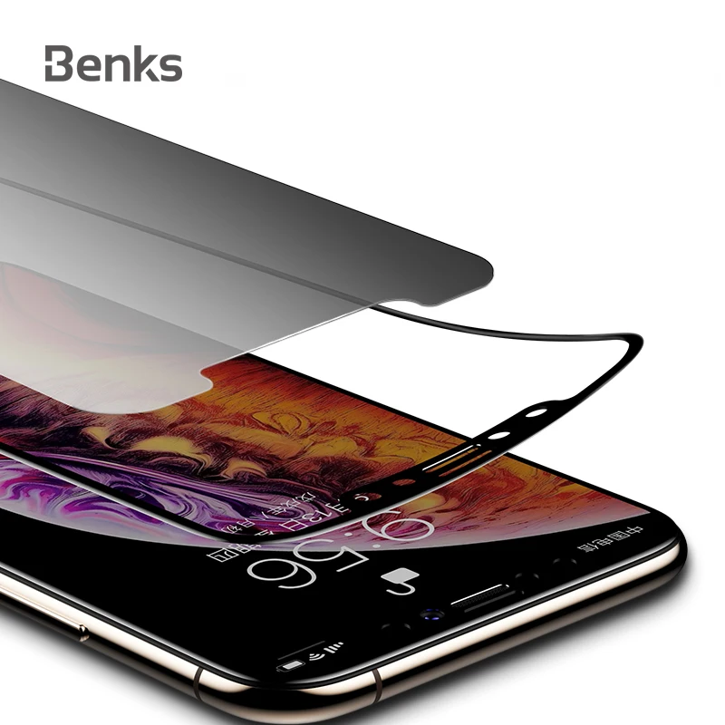 Benks KR+ PRO soft edge anti peeping tempered glass film protect privacy screen protector curved surface for iPhone X XR Xs Max
Benks KR+ PRO soft edge anti peeping tempered glass film protect privacy screen protector curved surface for iPhone X XR Xs Max