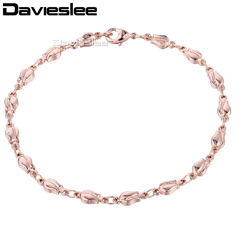 4mm Womens Chain Girls Tulip Bud Bead Beaded Link Rose Gold Filled GF Bracelet Wholesale Gift Jewelry Jewellry LGB394
4mm Womens Chain Girls Tulip Bud Bead Beaded Link Rose Gold Filled GF Bracelet Wholesale Gift Jewelry Jewellry LGB394