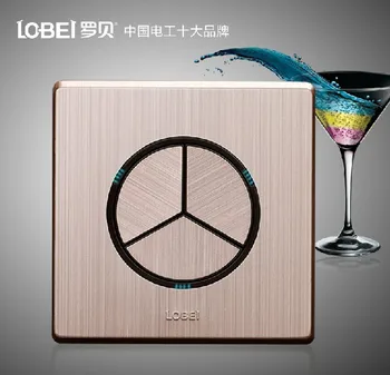 Free Shipping,3 Gangs 2 Way,LED Indicator,110~250V Wall Switch,Luxury Champagne Brushed Switch Panel,Pressure Push light Switch
Free Shipping,3 Gangs 2 Way,LED Indicator,110~250V Wall Switch,Luxury Champagne Brushed Switch Panel,Pressure Push light Switch