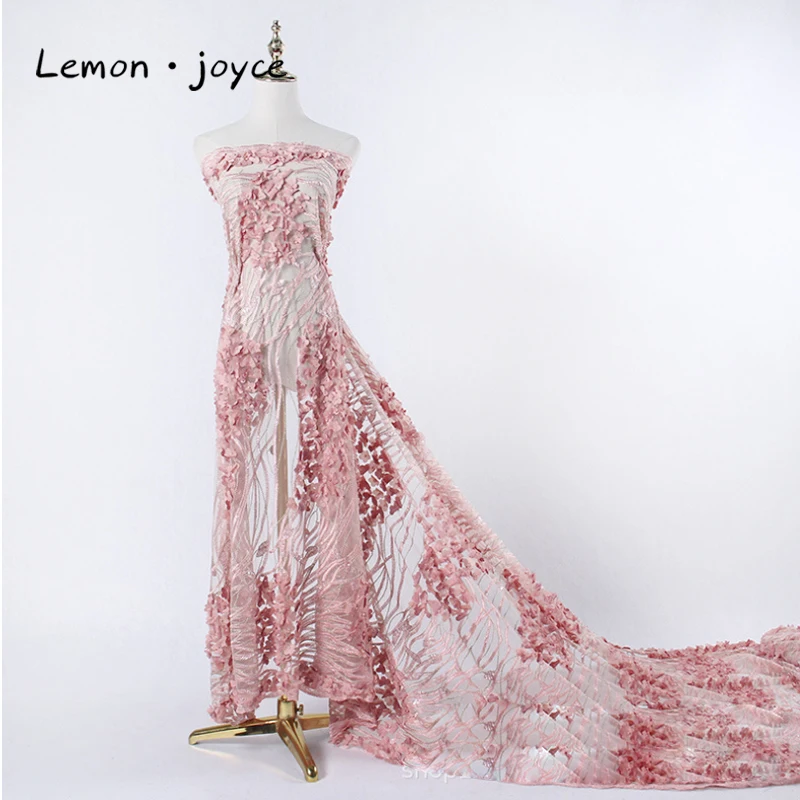African Tulle Wedding Evening Dress Fabric Laser Embroidery Handmade Beaded Party Dresses High Quality 2019
African Tulle Wedding Evening Dress Fabric Laser Embroidery Handmade Beaded Party Dresses High Quality 2019