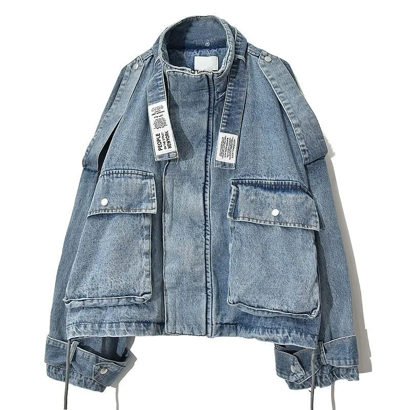 Harajuku Denim Jacket Women Plus Size Patchwork Streetwear Hip Hop Casual Stand Collar Jeans Jacket Coat Spring NZY16
Harajuku Denim Jacket Women Plus Size Patchwork Streetwear Hip Hop Casual Stand Collar Jeans Jacket Coat Spring NZY16