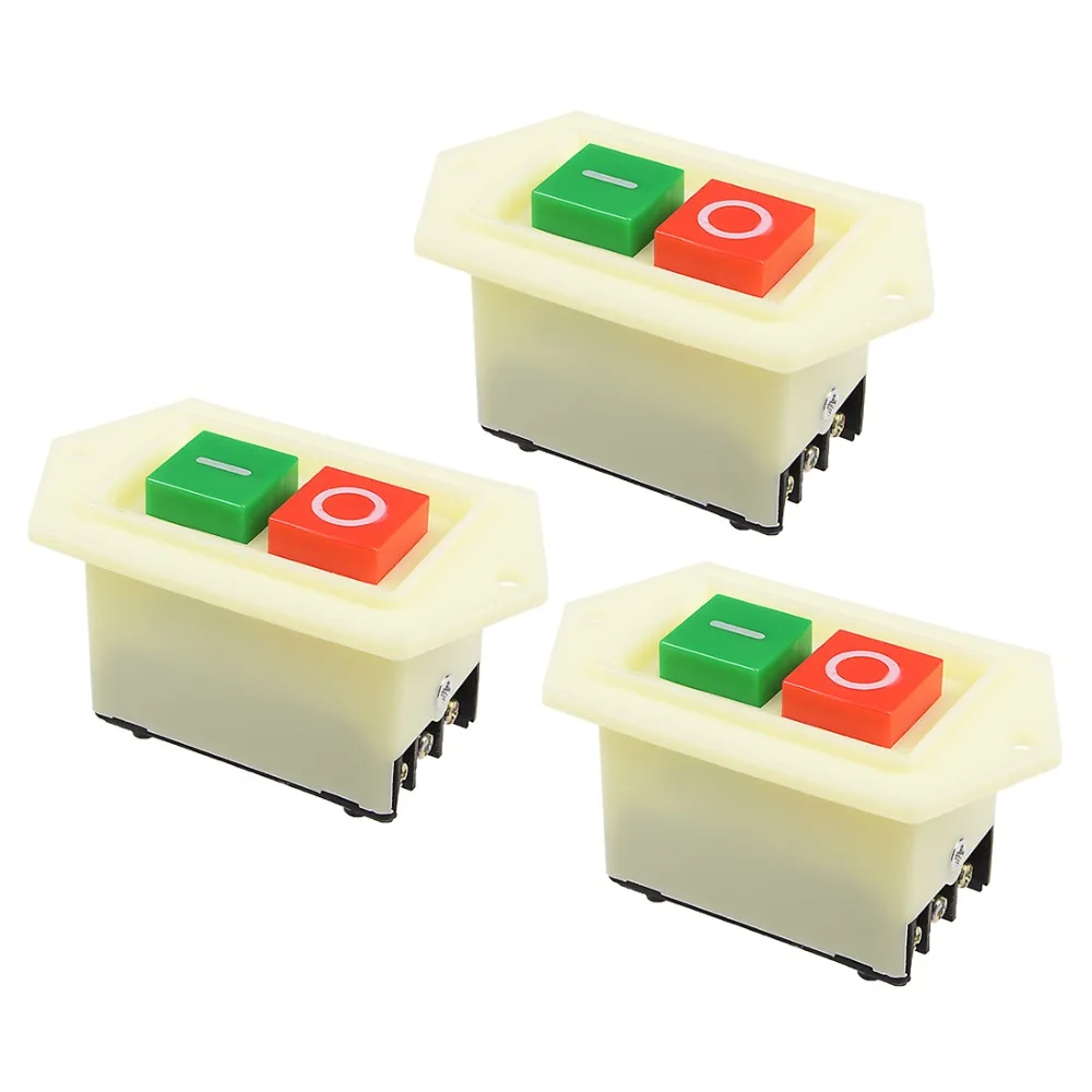 UXCELL 3Pcs Start Stop Push Button Switch O/I 6A LC3-5A for Electric Tool Safe and Reliable High Intensity of Machinery
UXCELL 3Pcs Start Stop Push Button Switch O/I 6A LC3-5A for Electric Tool Safe and Reliable High Intensity of Machinery