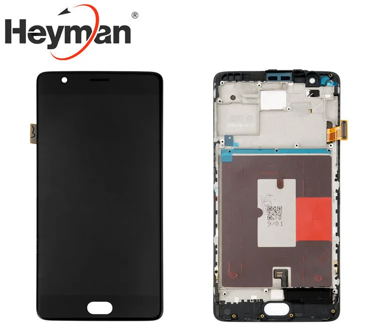 Heyman LCD Screen and Digitizer Assembly with Front Housing Replacement for Oneplus 3t a3010
Heyman LCD Screen and Digitizer Assembly with Front Housing Replacement for Oneplus 3t a3010