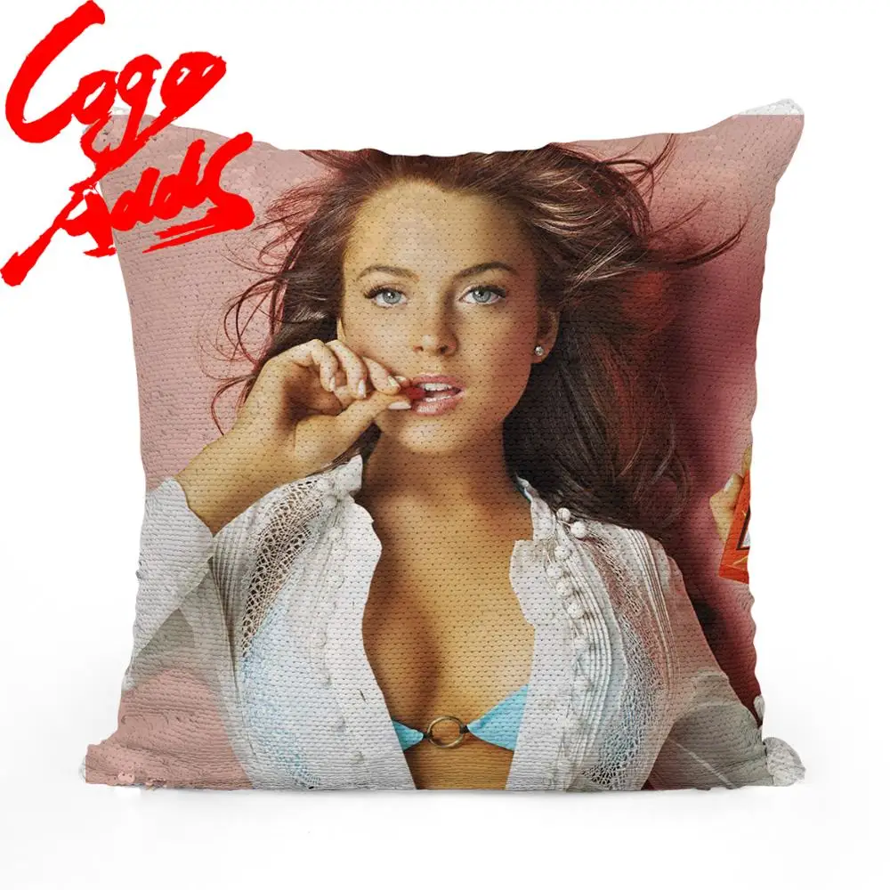 Lindsay Lohan sequin pillow - sequin pillowcase - two color pillow - two way pillow - magic pillow
Lindsay Lohan sequin pillow - sequin pillowcase - two color pillow - two way pillow - magic pillow