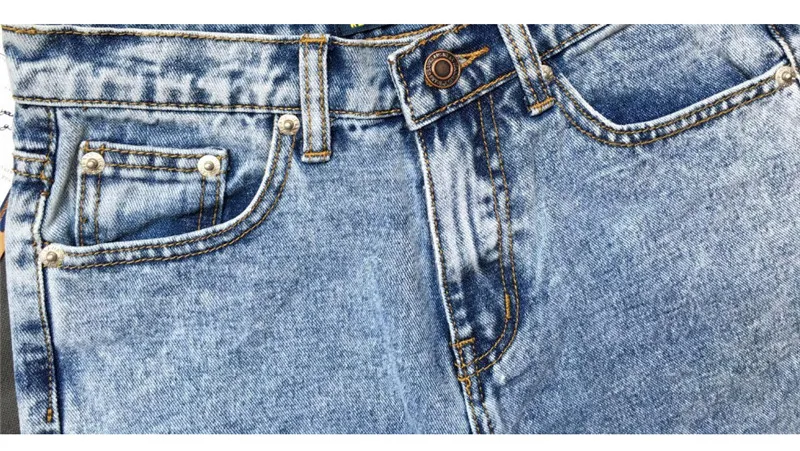 Ladies Long Jeans High Waist Snow Wash Cotton Boyfriend Jeans Pants Women Vintage Loose Straight Denim Pants Trousers (9)