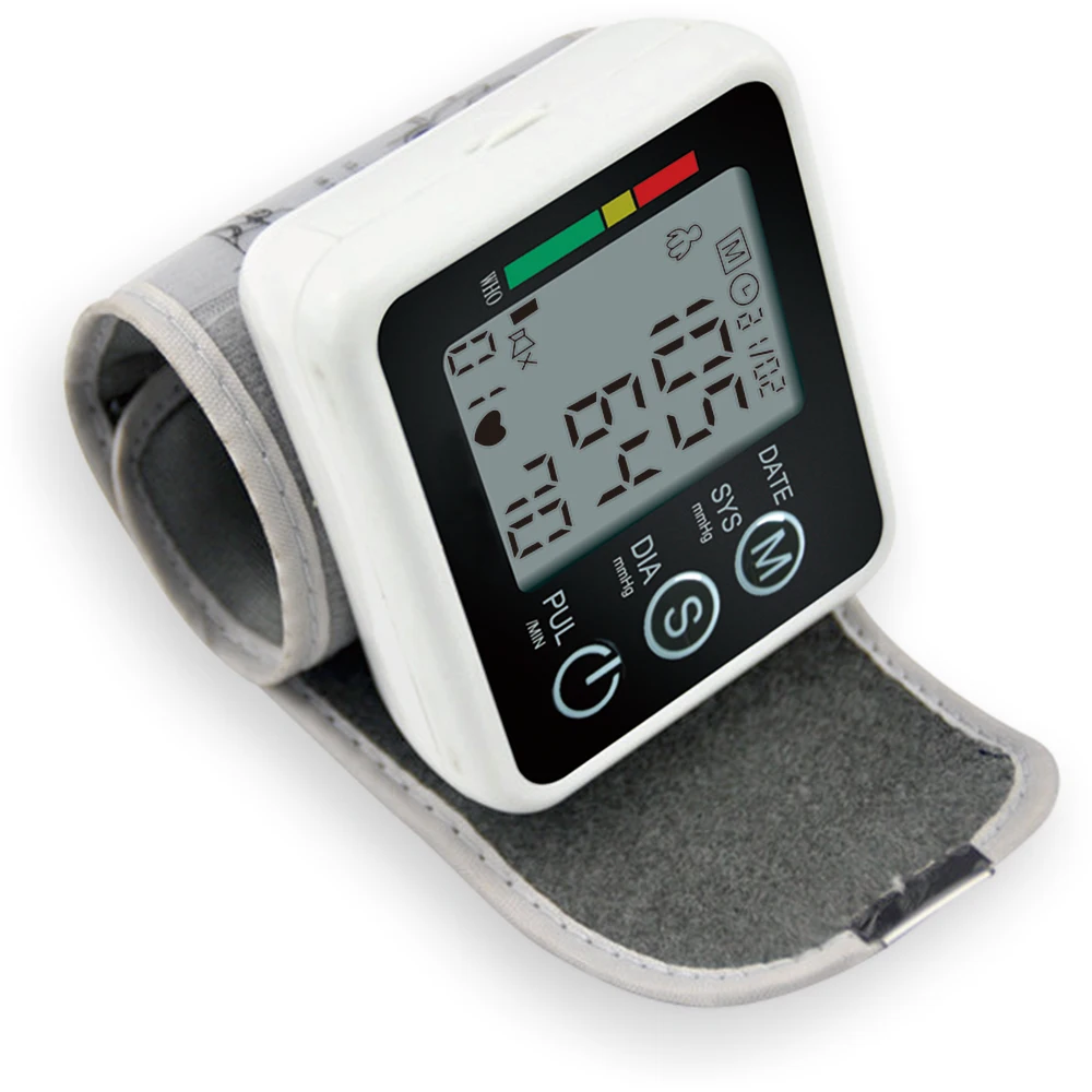 Digital LCD Tonometer On Wrist Blood Pressure Saturation Meter Monitor Heart Beat Machine Measuring Automatic Home Health Care(
Digital LCD Tonometer On Wrist Blood Pressure Saturation Meter Monitor Heart Beat Machine Measuring Automatic Home Health Care(