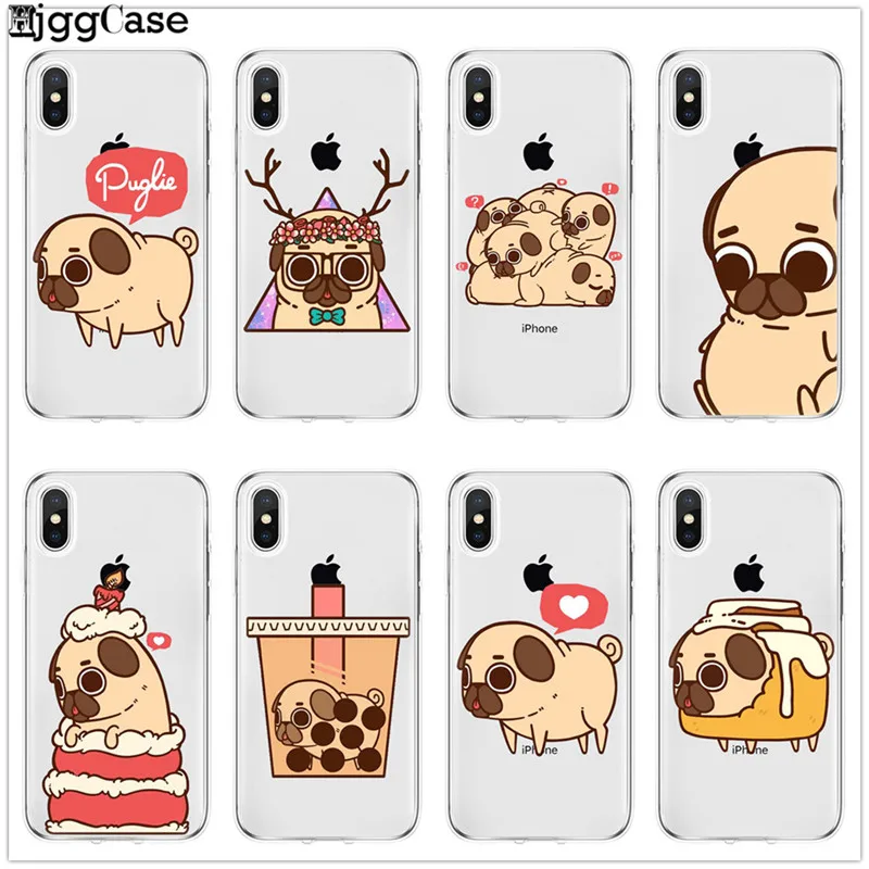For iPhone 7 7Plus 5 5S SE 6 6S Plus 8 8Plus Cute Puppy Pug Soft silicone Phone Case Coque Funda For iPhone X XR XS Max
For iPhone 7 7Plus 5 5S SE 6 6S Plus 8 8Plus Cute Puppy Pug Soft silicone Phone Case Coque Funda For iPhone X XR XS Max