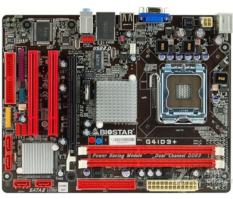 Материнская плата для ПК BIOSTAR G41D3 + G41 LGA 775 DDR3 8G SATA2 USB2.0 Micro ATX | Компьютеры и офис