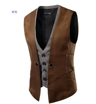 PADEGAO mens Wedding Sleeveless suit vests waistcoat false double layer Smart Casual dress vests England style mens blazer vests
PADEGAO mens Wedding Sleeveless suit vests waistcoat false double layer Smart Casual dress vests England style mens blazer vests