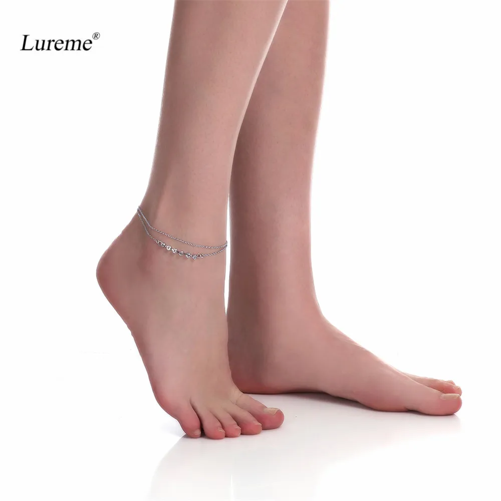 Lureme Sexy Jewelry Metal Silver Plated with Cubic Zirconia Anklet Foot Jewelry (bl003084)
Lureme Sexy Jewelry Metal Silver Plated with Cubic Zirconia Anklet Foot Jewelry (bl003084)