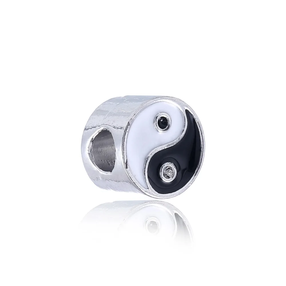 Fit Pendant Charms Bracelet 925 Silver Yin Yang Black and White Tai Chi Gossip Beads for DIY Making
Fit Pendant Charms Bracelet 925 Silver Yin Yang Black and White Tai Chi Gossip Beads for DIY Making