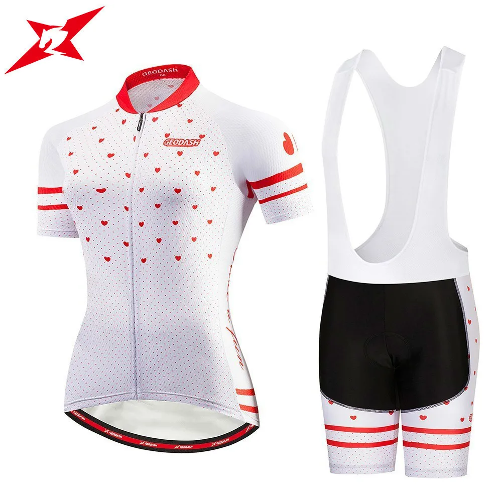 GEODASH New High Quality Cycling Clothes Women Anti-Wrinkle Breathable GEL Pad Cycling Jersey Bib Set G020
GEODASH New High Quality Cycling Clothes Women Anti-Wrinkle Breathable GEL Pad Cycling Jersey Bib Set G020