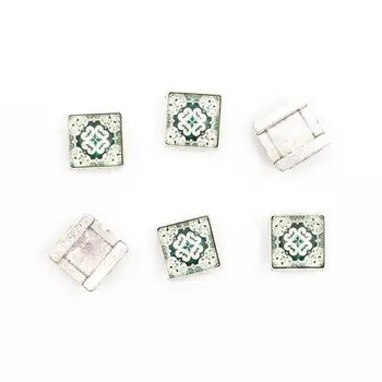 10units For 10mm flat cord slider with Square Portuguese tiles for bracelet finding Square bracelet accessories(17mm) D-1-10-219 
10units For 10mm flat cord slider with Square Portuguese tiles for bracelet finding Square bracelet accessories(17mm) D-1-10-219