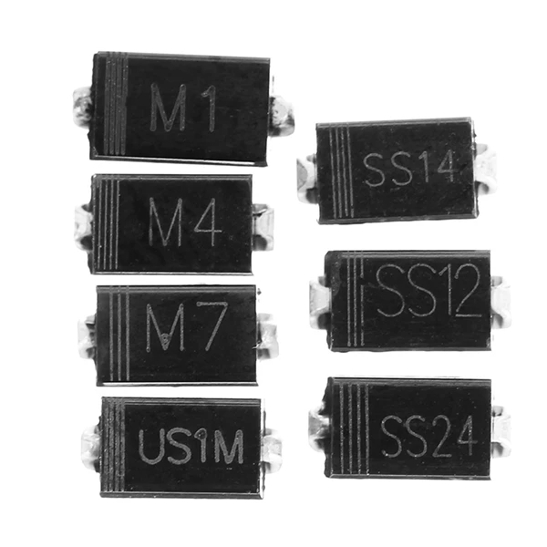 70Pcs/Lot 7Kinds*10Pcs SMD Diode Pack Electronic Components Package Kit M1(1N4001) M4(1N4004) M7(1N4007) SS14 US1M RS1M SS34
70Pcs/Lot 7Kinds*10Pcs SMD Diode Pack Electronic Components Package Kit M1(1N4001) M4(1N4004) M7(1N4007) SS14 US1M RS1M SS34