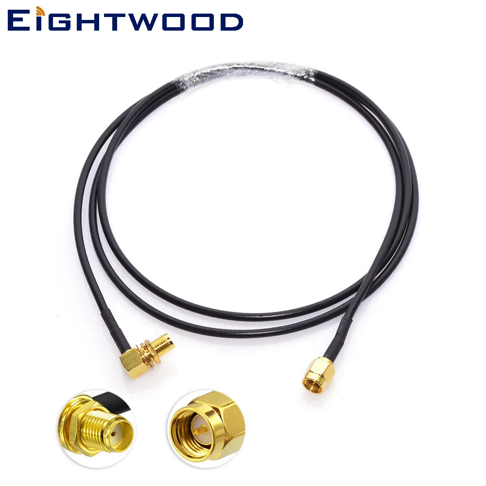 Eightwood Conversion Auto DAB Aerial Antenna Extension Cable 1 Meter SMA Male to 90 Right Angle SMA Female
Eightwood Conversion Auto DAB Aerial Antenna Extension Cable 1 Meter SMA Male to 90 Right Angle SMA Female