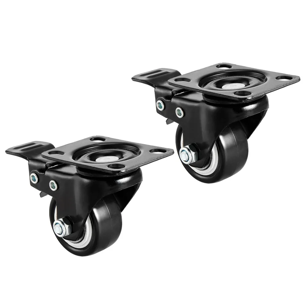 Uxcell 2pcs 1.5/2/2.5inch Top Plate Mounted/M12x25mm/M8x25mm/Non-Swivel Furniture Casters 132/110/88lb Capacity Each Wheel
Uxcell 2pcs 1.5/2/2.5inch Top Plate Mounted/M12x25mm/M8x25mm/Non-Swivel Furniture Casters 132/110/88lb Capacity Each Wheel