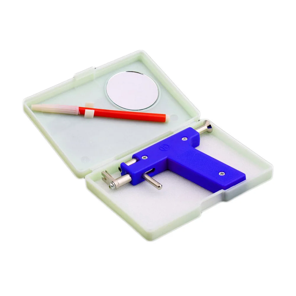 Professional Stainless Steel Ear Nose Navel Body Piercing Gun Ears Studs 1 Set Tool Kit With Earring Stopper Drop Shipping
Professional Stainless Steel Ear Nose Navel Body Piercing Gun Ears Studs 1 Set Tool Kit With Earring Stopper Drop Shipping