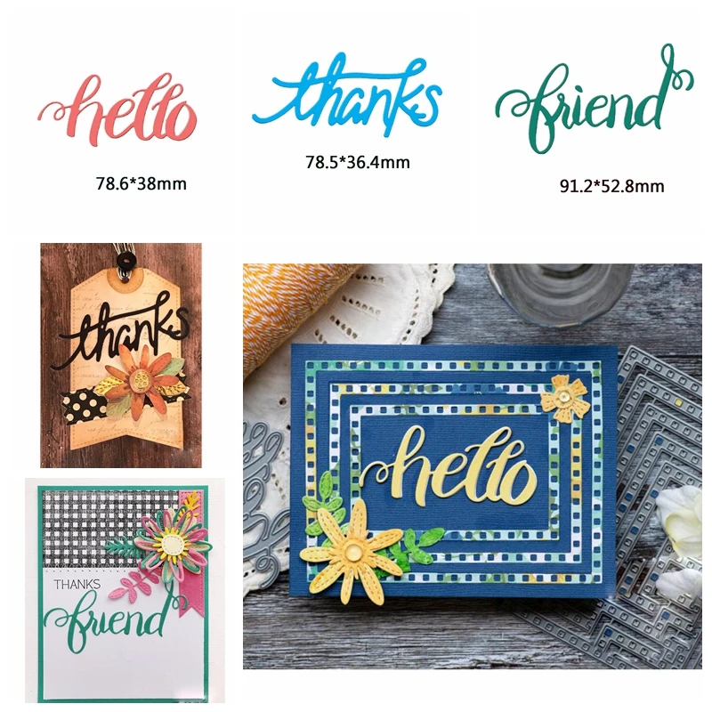 Letters Hello Friend Metal Cutting Dies Stencil for DIY Scrapbooking Embossing Photo Album Decoration Paper Card Craft Die Cut
Letters Hello Friend Metal Cutting Dies Stencil for DIY Scrapbooking Embossing Photo Album Decoration Paper Card Craft Die Cut