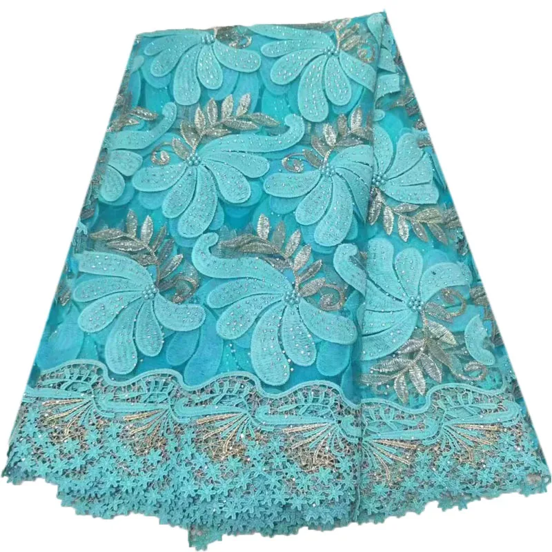 Beaded And Stones French Aqua / Gold Nigeria High Quality Net Lace Fabric 2018 Aqua Embroidered Guipure Tulle Lace Fabric X922-3
Beaded And Stones French Aqua / Gold Nigeria High Quality Net Lace Fabric 2018 Aqua Embroidered Guipure Tulle Lace Fabric X922-3