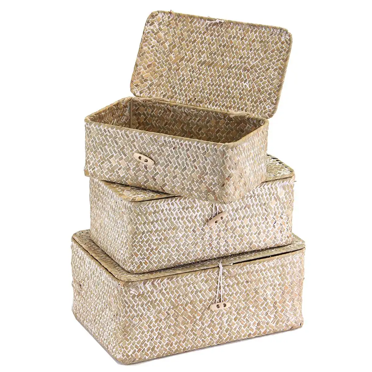 Wicker Basket with Cover Vintage Cosmetic Makeup Jewelry Storage Box Zakka Container Clothes Children Toys Travel Organizer
Wicker Basket with Cover Vintage Cosmetic Makeup Jewelry Storage Box Zakka Container Clothes Children Toys Travel Organizer