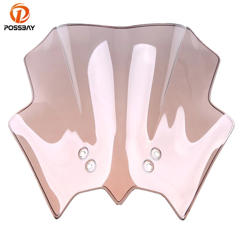 POSSBAY Smoke Motorcycle Windshield Windscreen Double Bubble Bike Wind Deflector Scooter Windscreen for DUKE 390 200 125
POSSBAY Smoke Motorcycle Windshield Windscreen Double Bubble Bike Wind Deflector Scooter Windscreen for DUKE 390 200 125