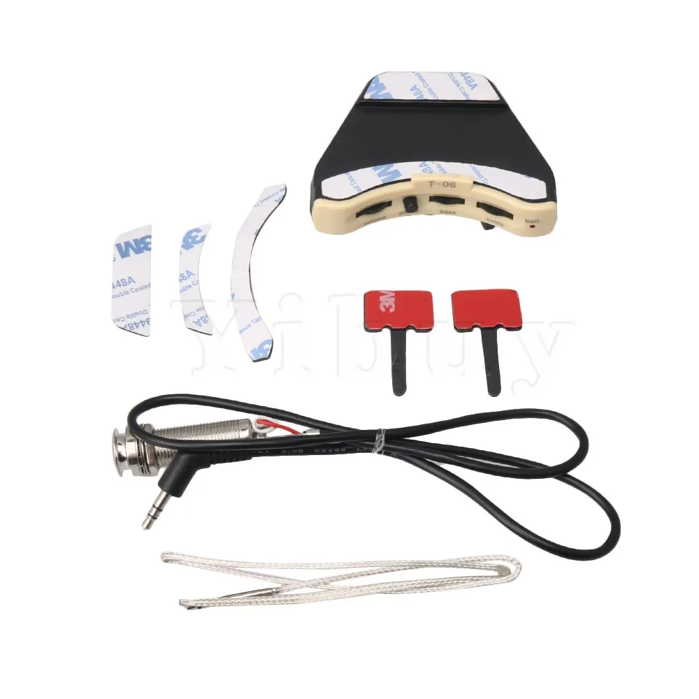 Yibuy 8x6.1x2.6cm Plastic & Metal Black T-05 Microphone Equalizer Piezo Pickup Adjustment for Acoustic Guitar
Yibuy 8x6.1x2.6cm Plastic & Metal Black T-05 Microphone Equalizer Piezo Pickup Adjustment for Acoustic Guitar