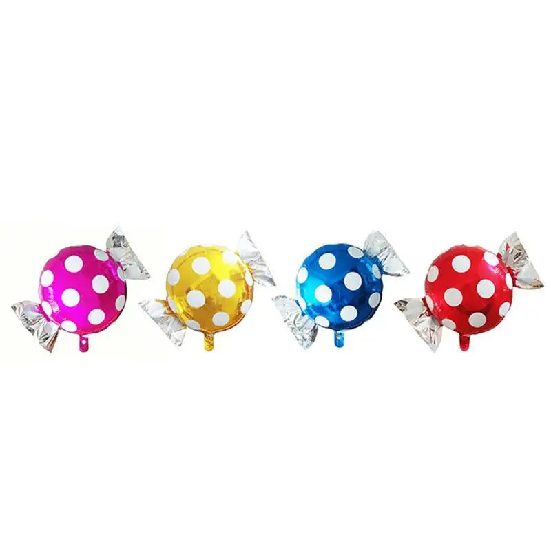 4 Pcs Candy Balloons Lollipop Balloons Dot Aluminum Balloons for Birthday Party Decoration (Blue + Rose Red + Red + Golden)
4 Pcs Candy Balloons Lollipop Balloons Dot Aluminum Balloons for Birthday Party Decoration (Blue + Rose Red + Red + Golden)