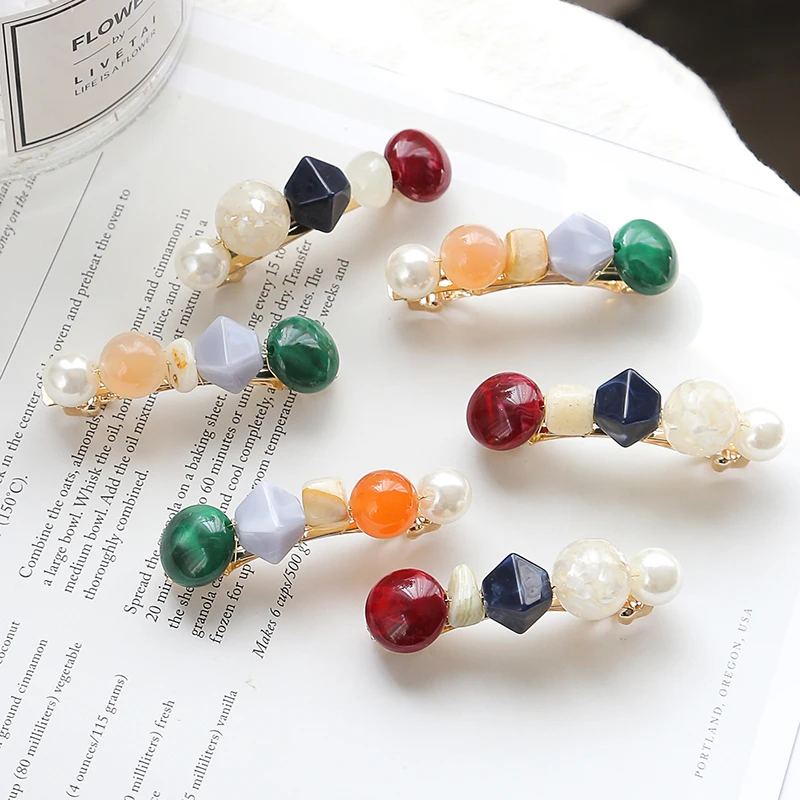 1 pc Woman Pure And Fresh Temperament Hair Clip Spring Clip Natural Stone String Bead Bang Clip Girl Elegant Hair Accessories
1 pc Woman Pure And Fresh Temperament Hair Clip Spring Clip Natural Stone String Bead Bang Clip Girl Elegant Hair Accessories