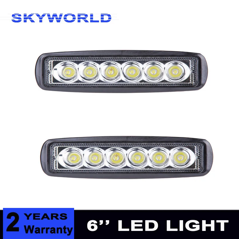 2pcs 18W 12V LED Work Light Bar Spotlight Flood Lamp Driving Fog Offroad LED Work Car Light for 4x4 4WD Tractor SUV ATV
2pcs 18W 12V LED Work Light Bar Spotlight Flood Lamp Driving Fog Offroad LED Work Car Light for 4x4 4WD Tractor SUV ATV