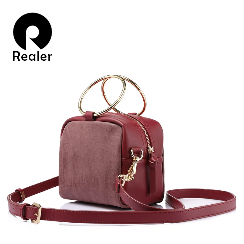REALER brand spring new fashion women crossbody bags female shoulder bag metal ring handbag ladies small messenger bags
REALER brand spring new fashion women crossbody bags female shoulder bag metal ring handbag ladies small messenger bags