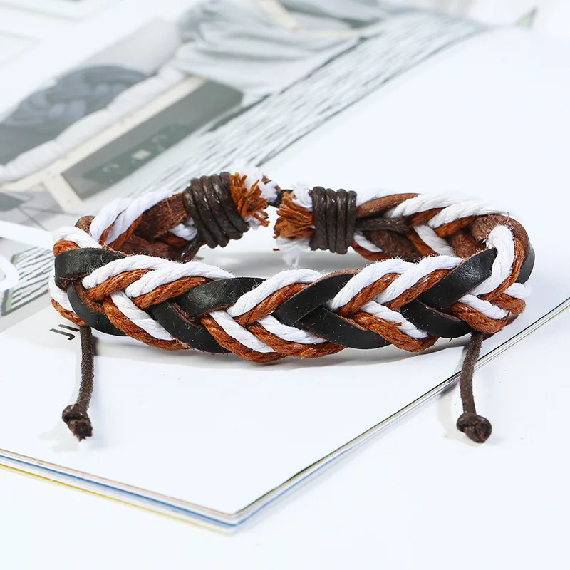 Fashion Braided Bracelets Men Women Knitted Leather Ropes Bracelets Bangles Jewelry
Fashion Braided Bracelets Men Women Knitted Leather Ropes Bracelets Bangles Jewelry