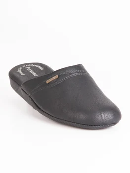 Man's black simple leather wrapped leather slippers sandal cosy home-wearing shoes
Man's black simple leather wrapped leather slippers sandal cosy home-wearing shoes