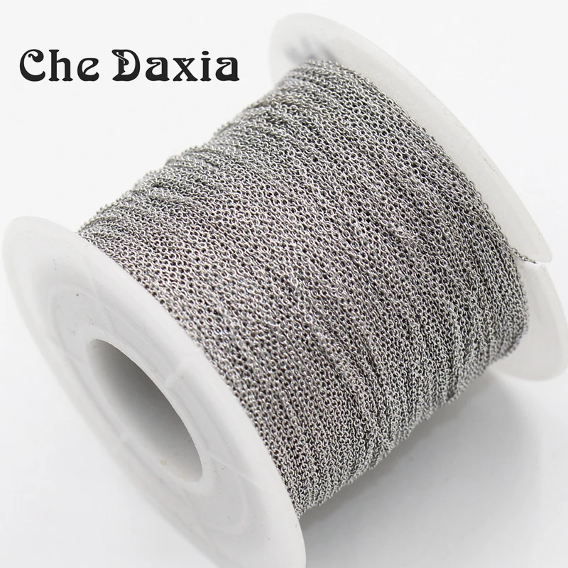 100 meters/Roll 1mm Width Stainless Steel Metal Link Chain for DIY Handmade Necklaces Bracelets Earring Accessories
100 meters/Roll 1mm Width Stainless Steel Metal Link Chain for DIY Handmade Necklaces Bracelets Earring Accessories