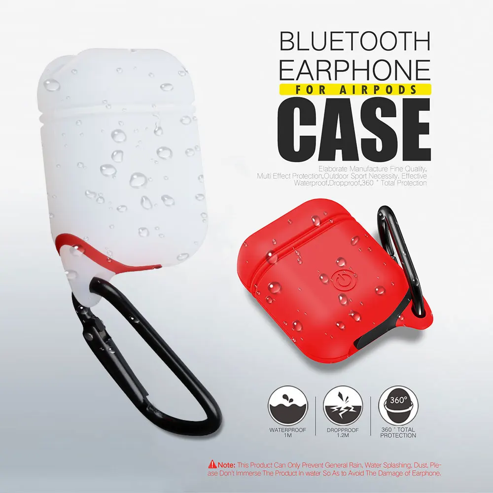 Waterproof Silicone Soft Protective Cover Case Bluetooth Earphone Cases for AirPods in Ear Anti-life Water no Dust Dustproof
Waterproof Silicone Soft Protective Cover Case Bluetooth Earphone Cases for AirPods in Ear Anti-life Water no Dust Dustproof