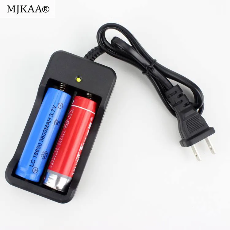 

Dinto EU/US Plug 18650 Li-ion Lithium Battery Charger Adapter AC 110V-240V Dual Charger for 18650 Batteries