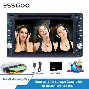 Essgoo 6.2" 2 Din Car Stereo Radio DVD Player GPS Navigation FM RDS USB HD Screen Bluetooth Rear View Camera Aux Audio Autoradio
Essgoo 6.2" 2 Din Car Stereo Radio DVD Player GPS Navigation FM RDS USB HD Screen Bluetooth Rear View Camera Aux Audio Autoradio